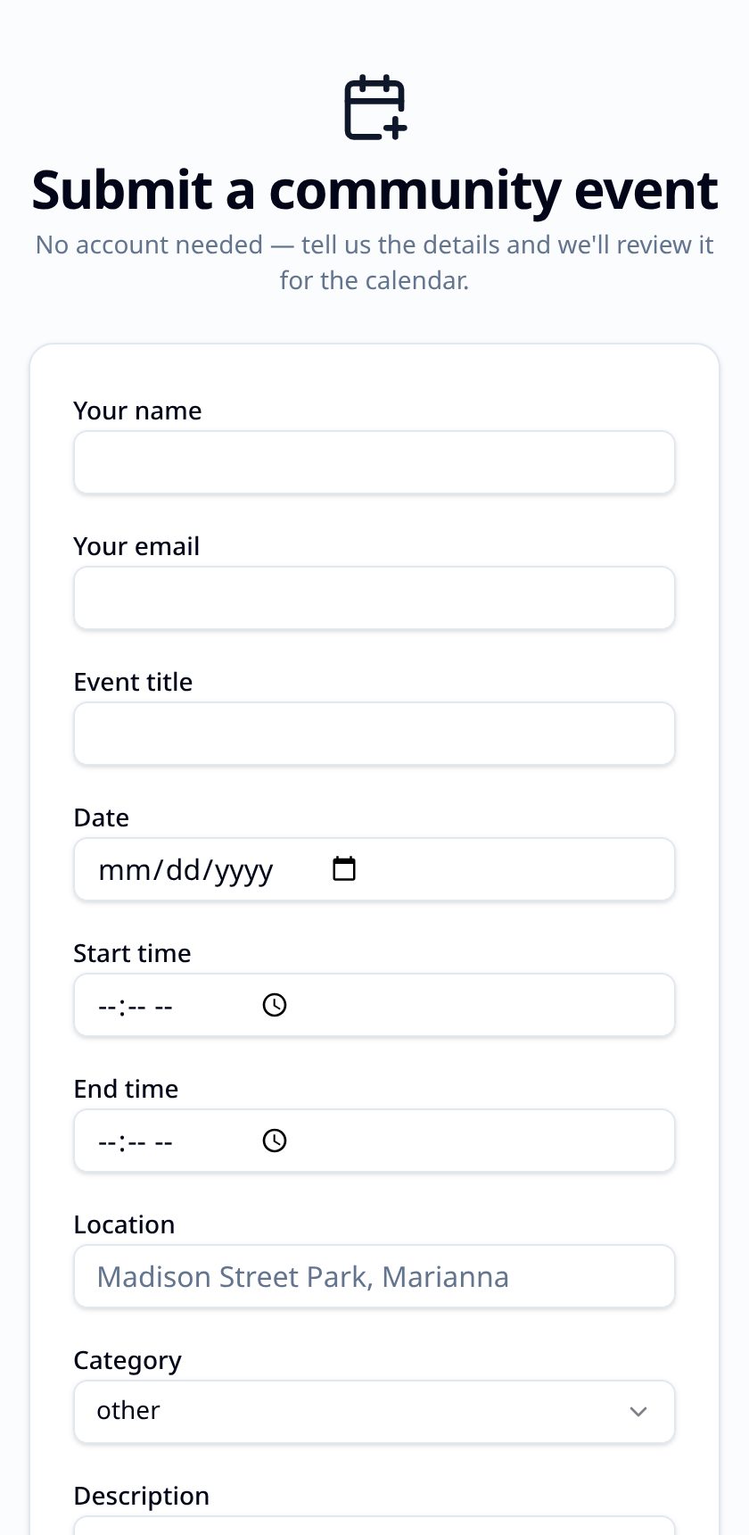 Submit from a phone